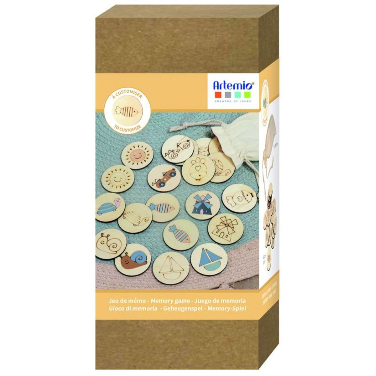 Jeu Mémory à customiser - 24 pièces