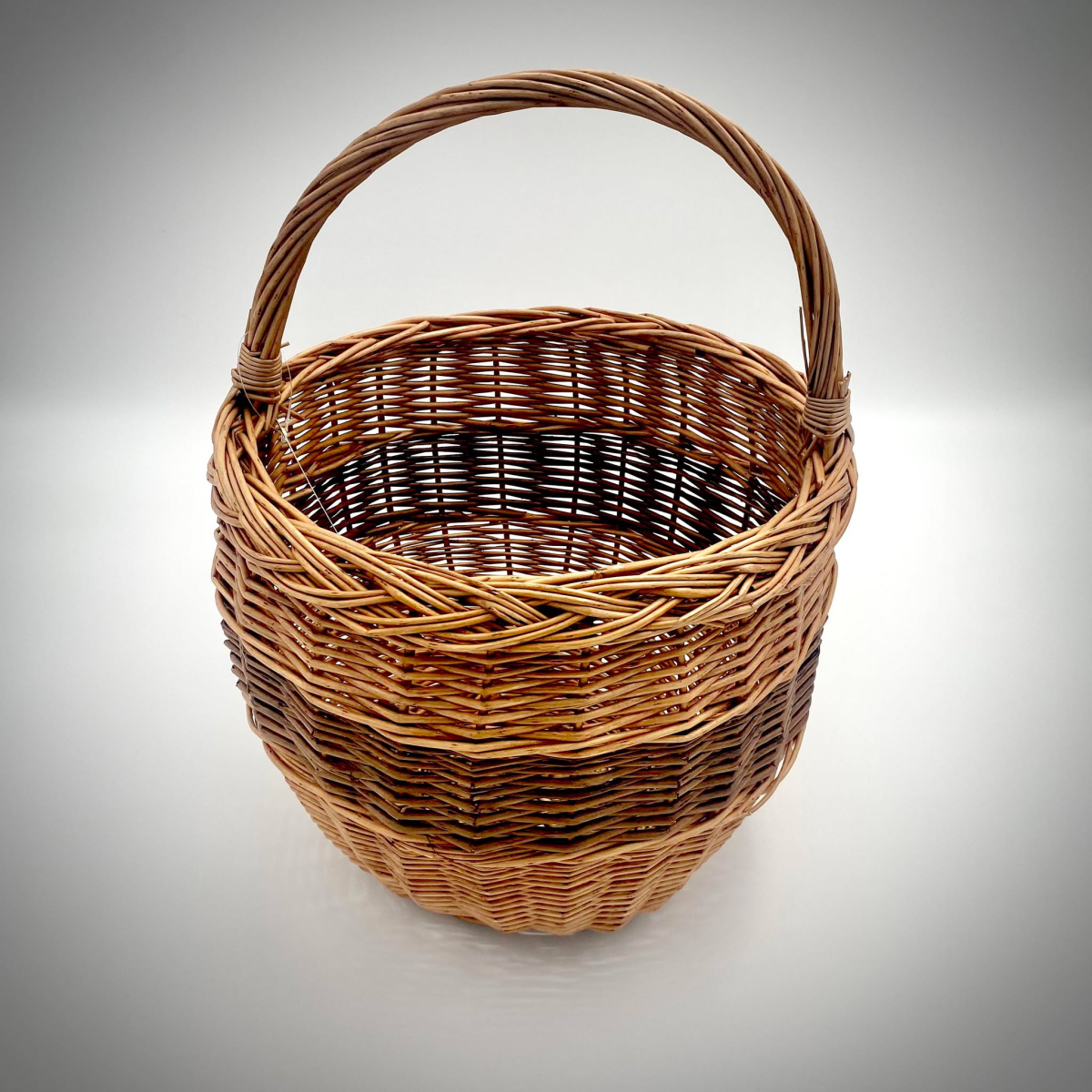 Panier rond en osier