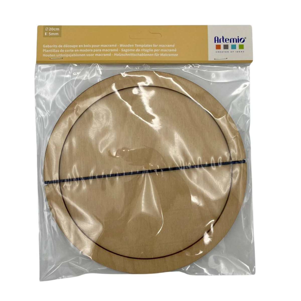 Gabarit de découpe macramé - rond