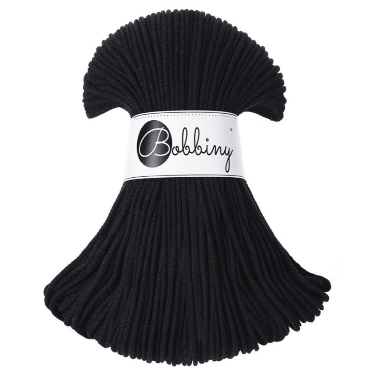 Pelote macramé noire - 3 mm