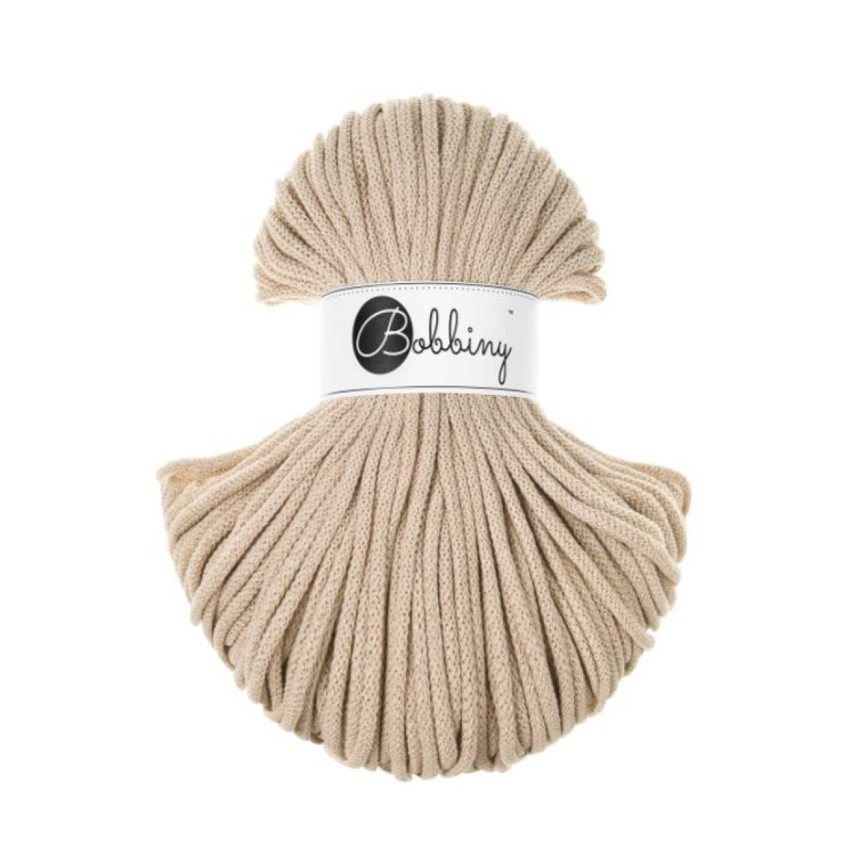 Pelote macramé beige chaud - 5 mm