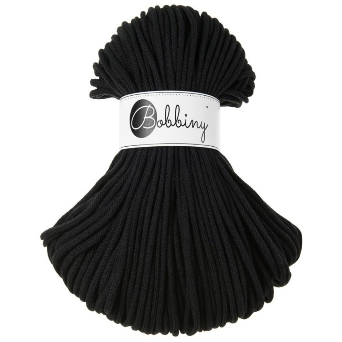 Pelote macramé noire - 5 mm