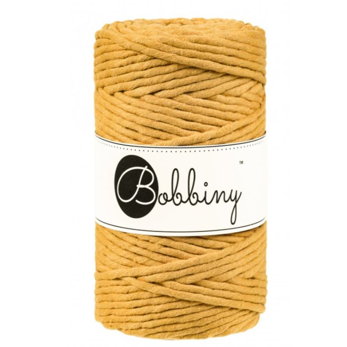Corde peignée macramé moutarde - 5 mm