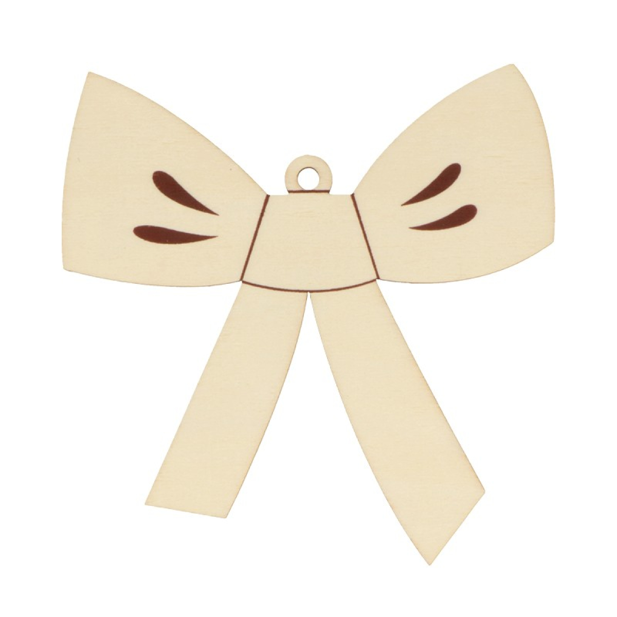 Set 3 silhouettes à suspendre Noeud