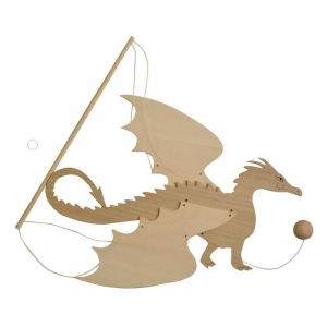 Mobile Dragon en bois