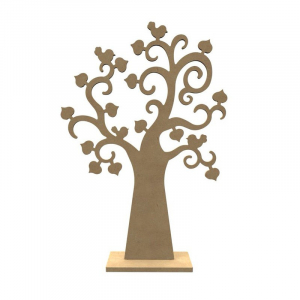 Arbre cœur en bois - 54 cm