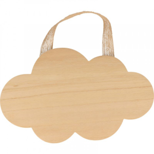 Nuage en bois à suspendre - 25 cm