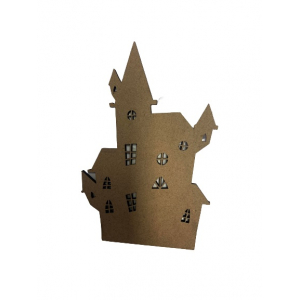 Chateau halloween en bois