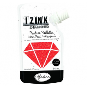 Peinture Pailletée IZINK Rouge