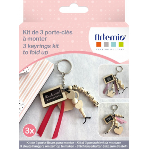 Kit de 3 porte-clés "MAMAN"