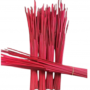 Paille de seigle couleur framboise - 50g