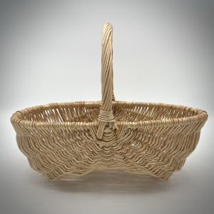 Panier Bourguignon osier blanc - MM