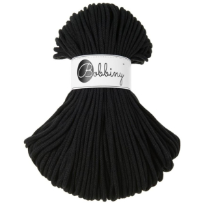 Pelote macramé noire - 5 mm