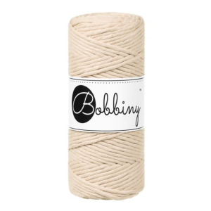 Corde peignée macramé beige chaud - 3 mm