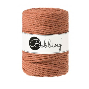 Corde macramé torsadée 3 brins terracotta - 5 mm