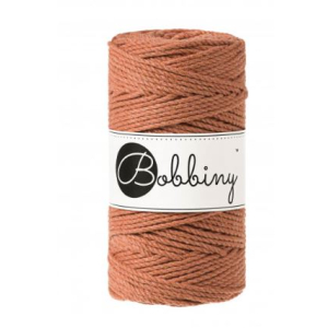 Corde macramé torsadée 3 brins terracotta - 3 mm