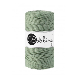 Corde macramé torsadée 3 brins vert eucalyptus - 3