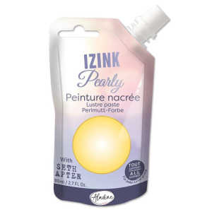 Peinture Perly IZINK jaune pastel nacrée