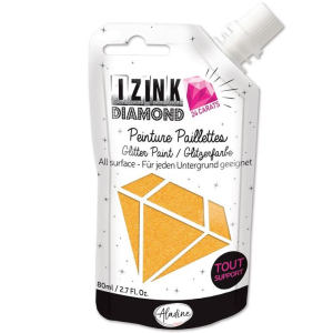 Peinture Pailletée IZINK 24 carats orange