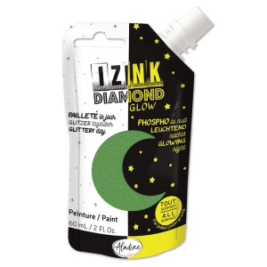 Peinture Pailletée et Phosphorescente IZINK Vert