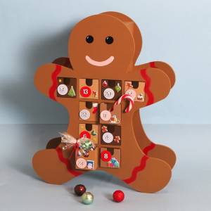 Calendrier de l'avent bonhomme pain d'épices