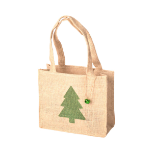 Sac de Noël naturel sapin de Noël