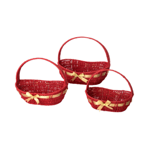 Panier de Noël avec anse ovale - MM