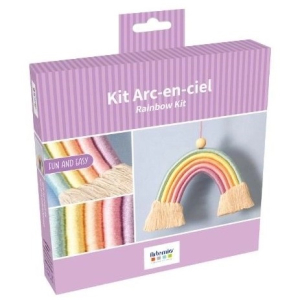 Kit corde arc en ciel en macramé