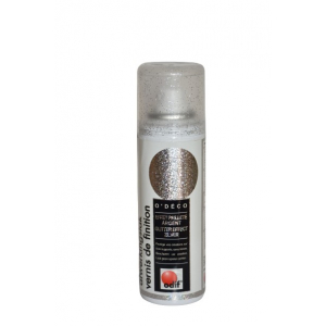 Vernis de finition pailleté argent - 125 ml