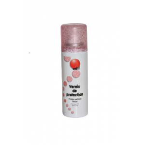 Vernis de finition pailleté rouge - 125 ml