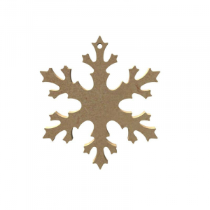 Flocon de Neige 1 en bois - 10 cm