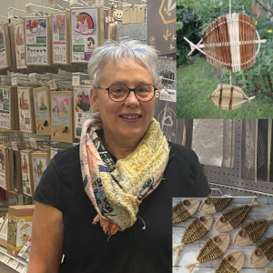 Atelier créatif enfants – Suspension poissons en rotin